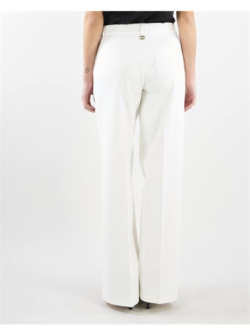 Pantaloni wide leg con fibbia Oval T Twinset TWIN SET | Pantalone | TP2371282